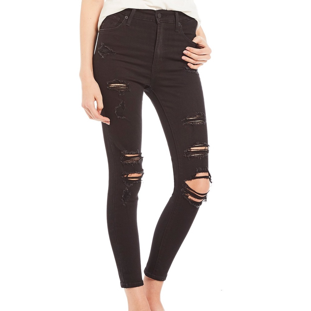 Levi’s Mile High Super Skinny Jeans in Black